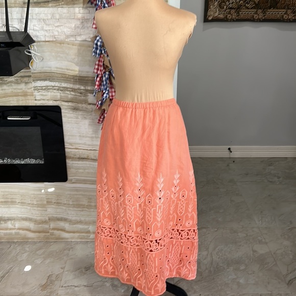 J. Jill Embroidered Maxi Skirt Size S - Picture 6 of 13